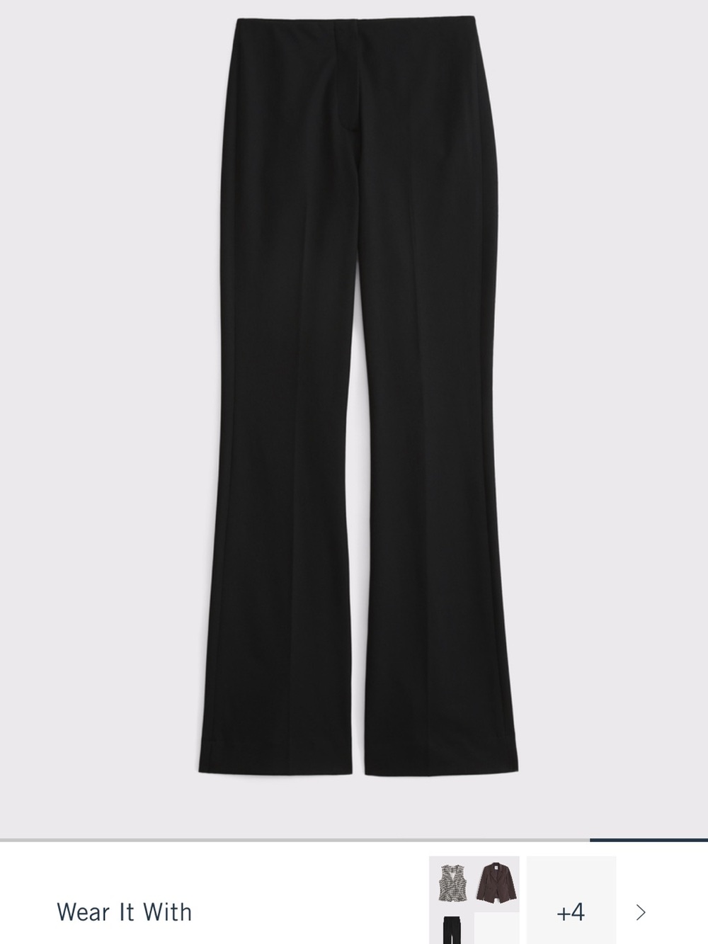 Abercrombie & Fitch Black Boot-Cut Flare Pants